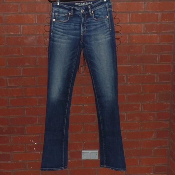 American Eagle Outfitters Denim - American Eagle Skinny Kick Dark Wash Jeans 6 Tall